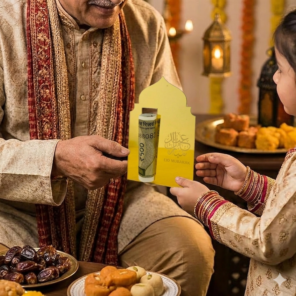 Eid Money Gift Card Acrylic (Set of 5 Pieces)