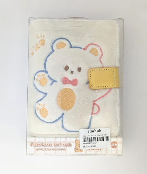 FunBlast Cuddly Plush Diary A6 – Cute Bear Mini Notebook