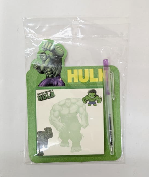 Aesthetic Superhero Sticky Notes with Pen