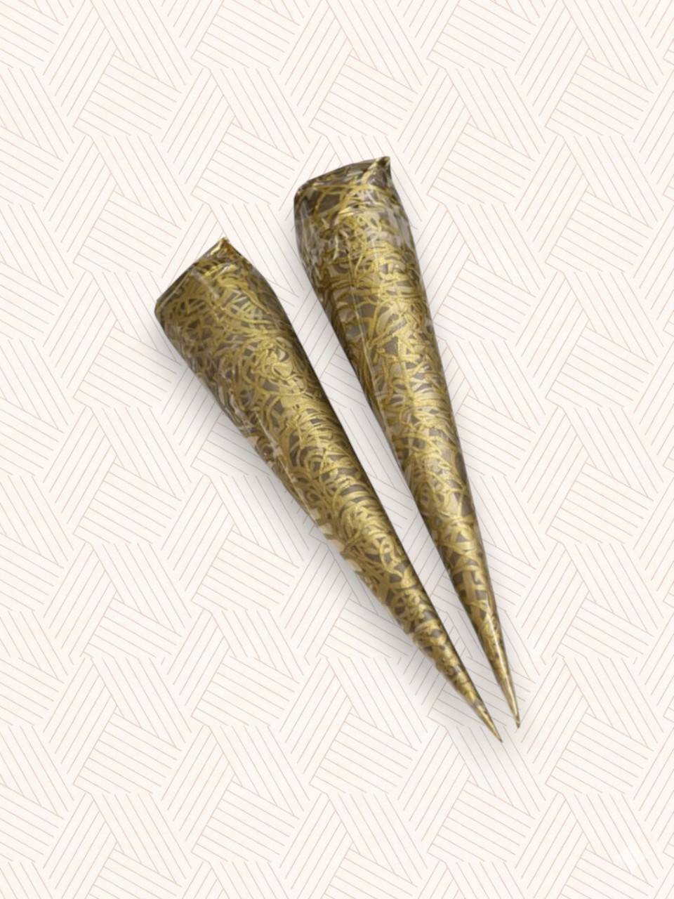 Organic Mehendi Combo Pack – 2 Henna Cone & 3 Nail Cone 