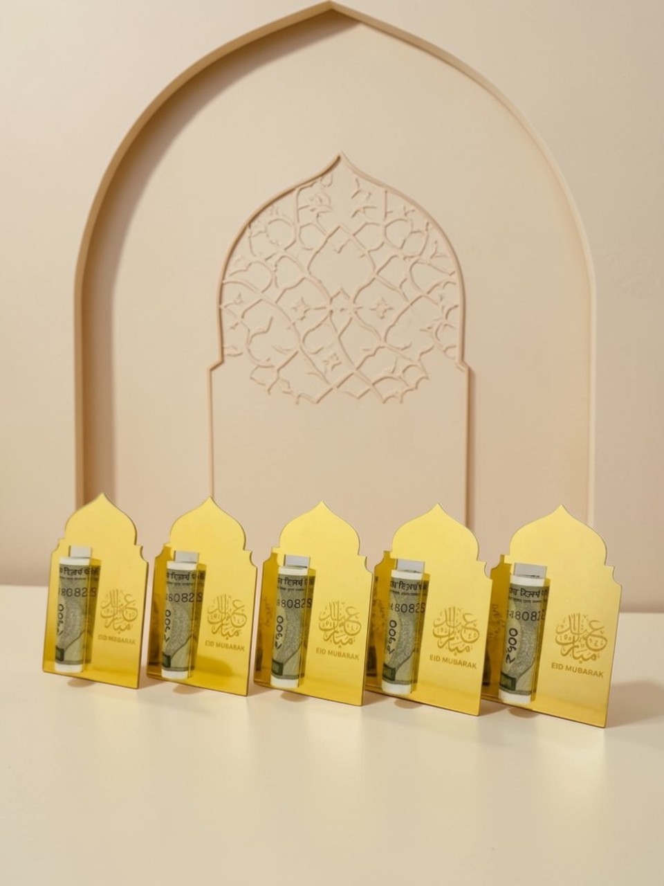 Eid Money Gift Card Acrylic (Set of 5 Pieces)